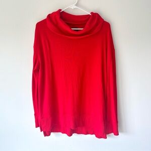 Gap Red Knit Cowl Neck Turtle Neck Sweater